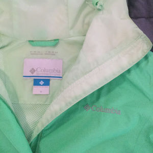 Columbia Omnitech Sea Foam Green Rain Coat